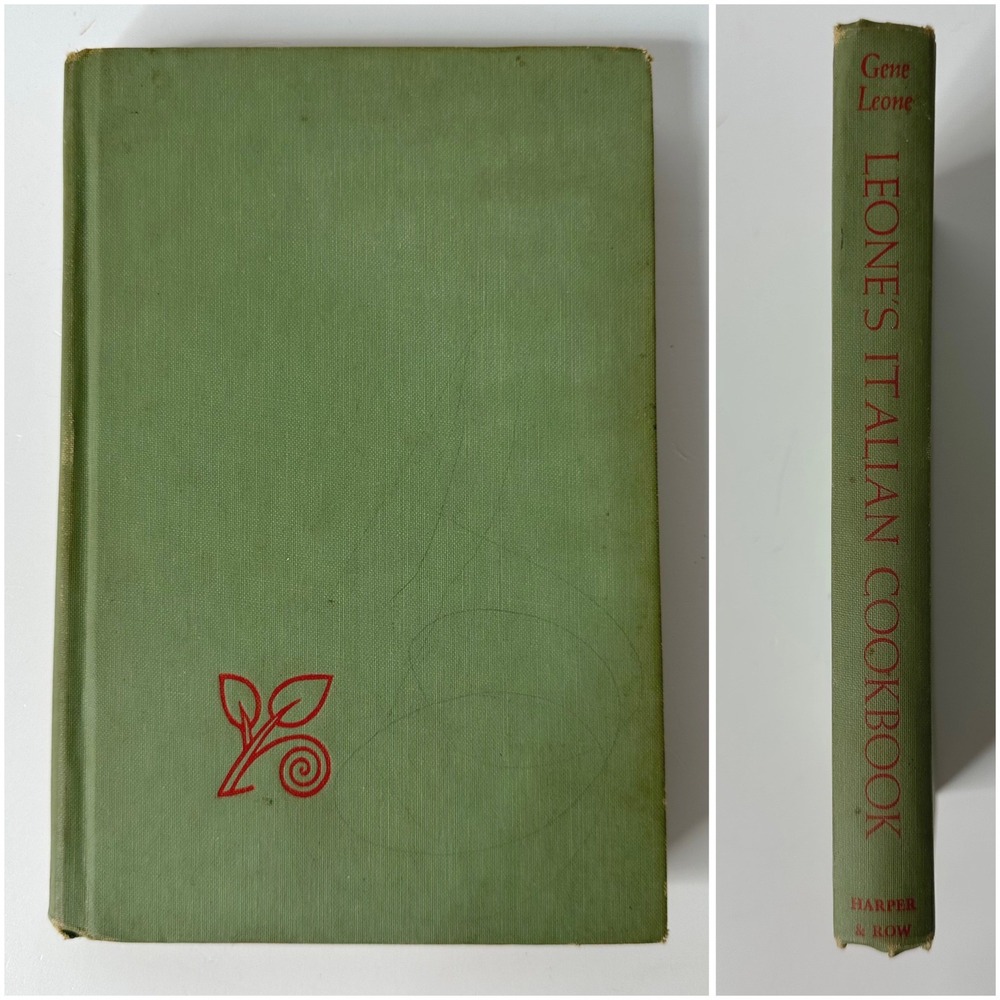 Leones Italian Hardcover Cookbook 1967 Vintage No DJ Book Recipes